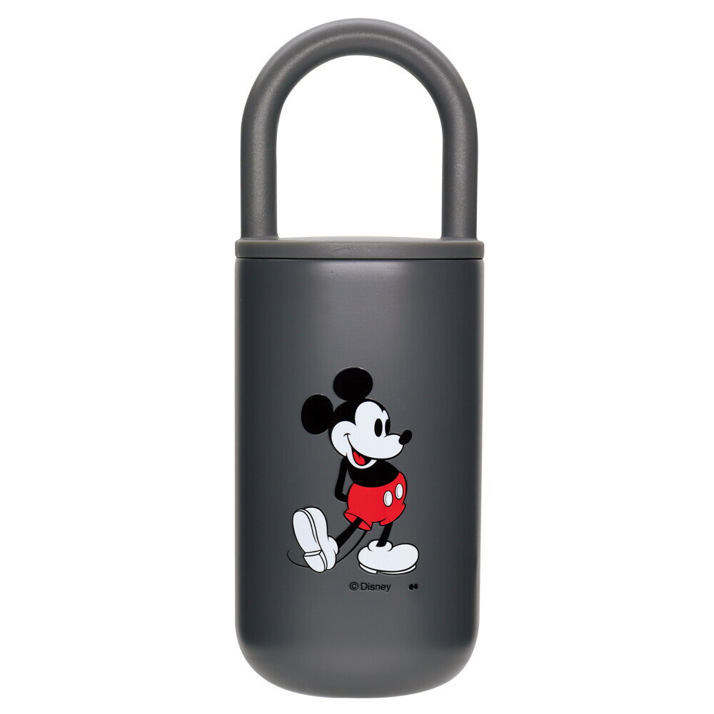 関東～関西送料無料 大西賢製販・【DISNEY(ミッキーマウス)】ステンレスボトル（ハンドル付） ミッキー グレー