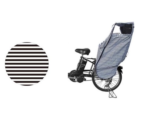 FABHUG(ファブハグ)自転車チャイルドシート レインカバー 後ろ リア用【30ボーダー】5711002(21)ユアーズアーミーワールド