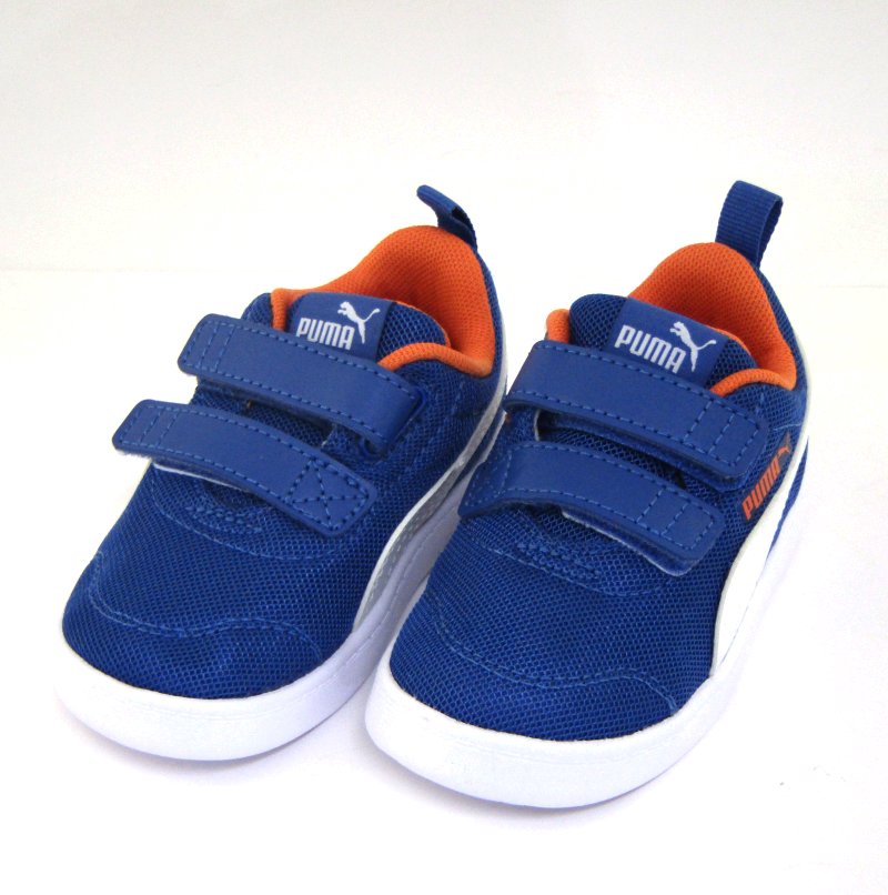 関東〜関西送料無料 puma/プーマ キッズスニーカー コートフレックス V2 メッシュ371759 01【ブライトコバルト/ファイアクラッカー】