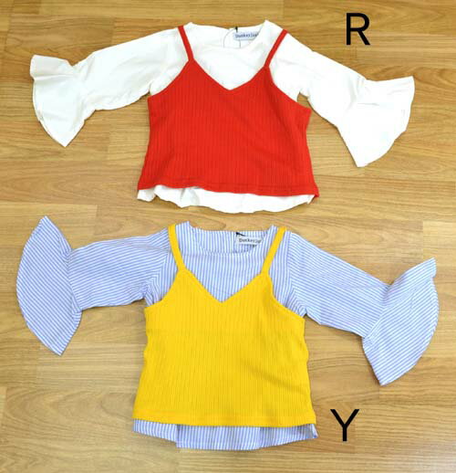 Long-Sleeved - ☆60％OFF☆Donkey JossyキャミセットブラウスS26507_春(丸高衣料)