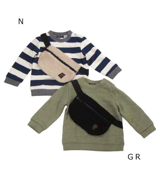 LB CLUB 裏毛フェイクバッグトレーナー　S52677_秋冬