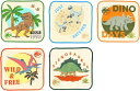 メール便で送料無料 丸眞 ミニタオル5枚組【ジュラシックワールド】スモールダイナソー(24)