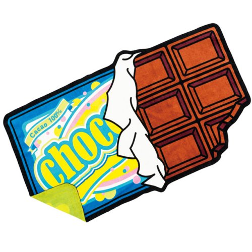 関東〜関西送料無料 丸眞 ダイカット ビーチタオル「チョコレートフォーム」92×150cm(0135012800)