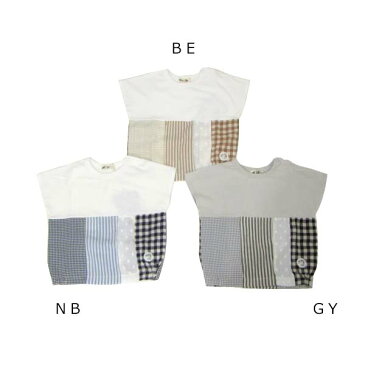メール便送料無料フィクスラボ M020135 パッチワークTシャツ_2020夏