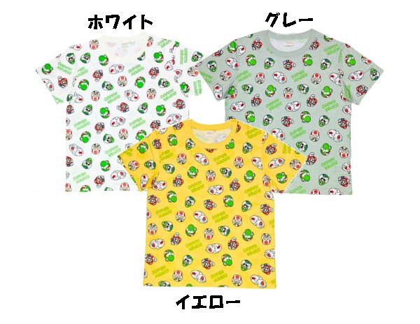 乐天商城 - バンダイ スーパーマリオ総柄半袖Tシャツ　SR8825_25夏