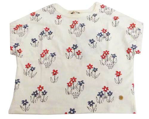 ☆50%OFF☆픽스 랩 꽃무늬 반소매 T셔츠 M220104