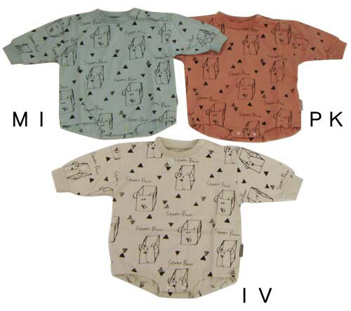 ☆30%OFF☆フィクスラボ クマプリントロンパス M110406_21春(メール便送料無料)