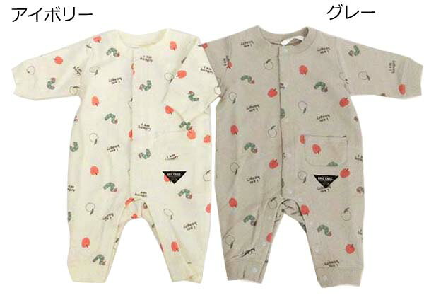 Rakuten - ナカタ☆はらぺこあおむし☆ミニ裏毛 総柄カバーオール【OH4413_23春】