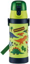 スケーター 3Dロック付ワンプッシュダイレクトボトル【ディノサウルス】SDPV5(480ml)(DINOSAURS)