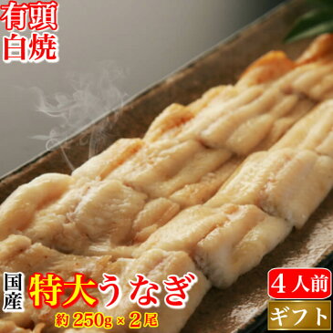 国産 白焼き 太化うなぎ 特大 有頭220-250g×2本 岩塩 秘伝のタレ 土用の丑 誕生日 プレゼント ギフト お祝い 贈答用