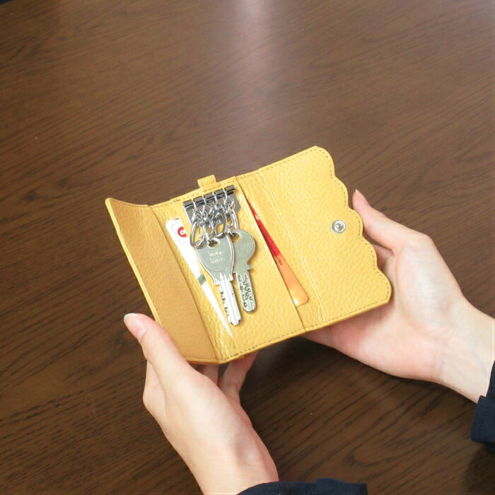 キーケース 名入れ 4連キーケース レディース キーケース 送料無料 本革 牛革 レザ...