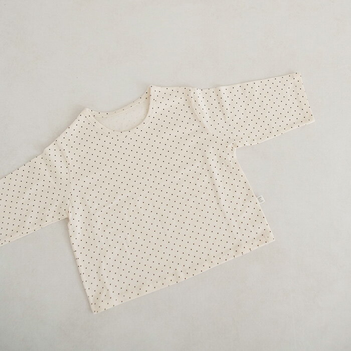 パジャマ 上下セット キッズ 長袖tシャツ 韓国子供服 ドット 長ズボン ナチュラル ...