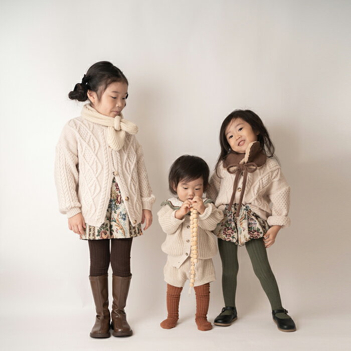 【30日全品P5倍】靴下 キッズ カラバリリブタイツ ナチュラル 韓国 子供服 レギン...