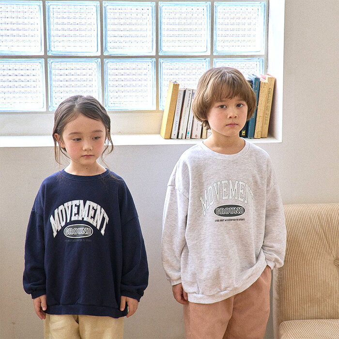 【20日全品P5倍】【マラソン限定50%OFFセール】トレーナー レディース S M 韓国子供服 長袖 スウェット ナチュラル 韓国ファッション 女性 150cm 160cm 春 秋 冬 ロゴ カジュアル シンプル 女の子 男の子 トップス カジュアル 春秋 部屋着 防寒 アウター マリンキャッスル marinecastle-10008623 湘南の韓国子供服マリンキャッスル サンプル画像3