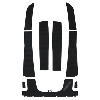 HYDRO-TURFデッキマットキット（テープ付き）KAW ST/STS/750STX/900STX(-98)ブラック 9ピース※海外取り..