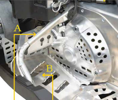 ski-doo/ɥFRONT FOOTRESTREV-XP, REV-XR, REV-XU Tundra