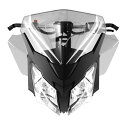 ski-doo/XL[hDMEDIUM INJECTED WINDSHIELDAND SIDE DEFLECTOR KITREV-XM, REV-XS