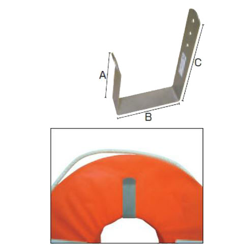 救命浮環用ブラケット　1個 1