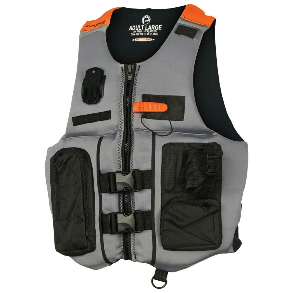 SEA-DOO（シードゥ）ライフジャケット（ユニセックス）Explorer Airflow PFD（オレンジ）＃287009　JCI認定（PWC）