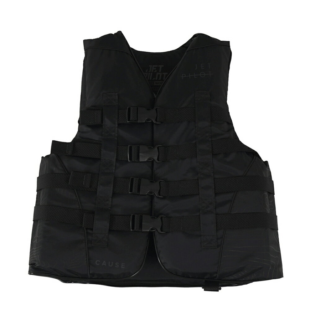 JETPILOT/ジェットパイロット 2024モデル レディース ライフジャケット (BLACK)　*CAUSE F/E LADIES NYLON CGA VEST JCI予備検査承認 ＃JA23227CGA