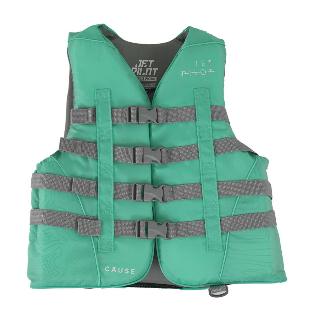 JETPILOT/ジェットパイロット 2024モデル レディース ライフジャケット (Mint)　*CAUSE F/E LADIES NYLON CGA VEST JCI予備検査承認 ＃JA23227CGA