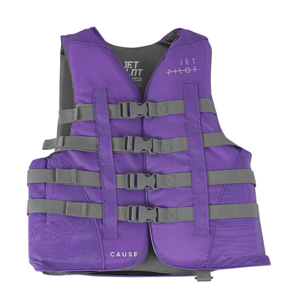 JETPILOT/ジェットパイロット 2024モデル レディース ライフジャケット (PURPLE) *CAUSE F/E LADIES NYLON CGA VEST JCI予備検査承認 #JA23227CGA *セール品*キャンセル・返品 不可