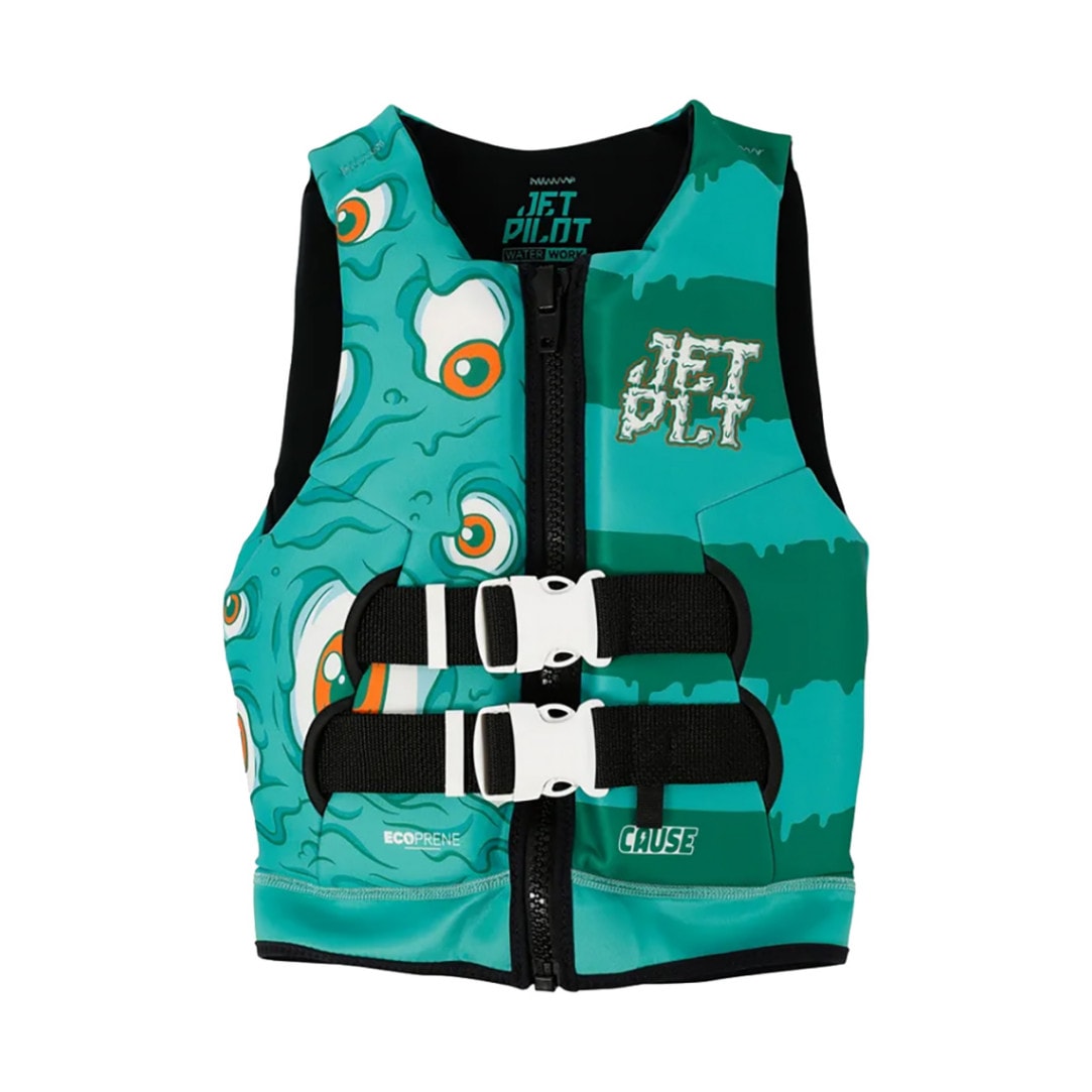 JETPILOT(ジェットパイロット)キッズ ネオベスト(グリーン)ユース 用 ライフジャケット *水遊び *プール #JA24211B
