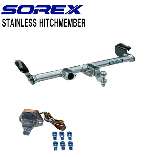 SOREX （ソレックス） ハリアー　モデリスタエアロ用(ver.1) Bクラスステンレス オーバル型 ヒッチメンバー※代引不可　