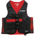 JETPILOT(ジェットパイロット)2025モデル STRIKE PLUS 4バックル CGAナイロンベスト(RED)JA23128CGA ライフジャケット-JCI予備検査合格実績型