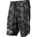 SLIPPERY/スリッパリー BOARD SHORTS (ボードショーツ) BLACK/CAMO