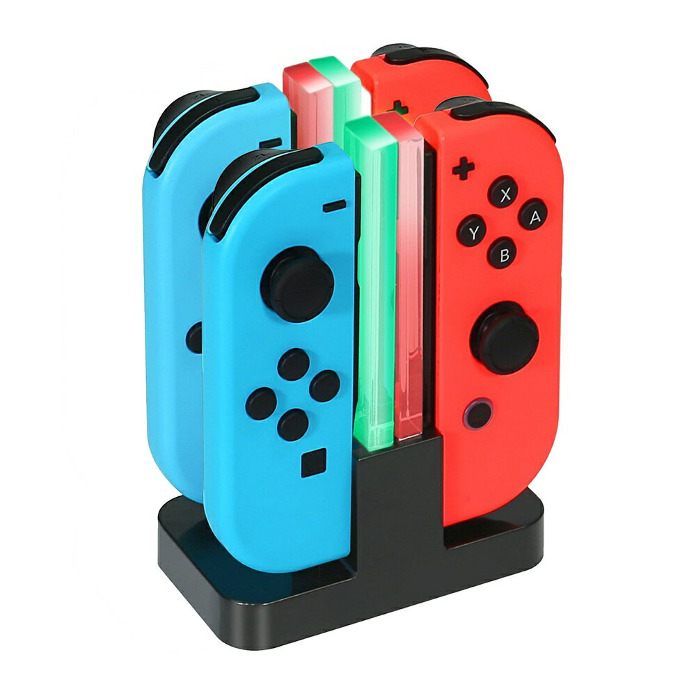CHARGING Dock ジョイコン 充電器 4 in 1 switch コントローラー 充電ドック 最大4台のゲームパッドの同時充電に対応のサムネイル