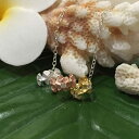 【18日 全商品 ポイント2倍】 ハワイアンジュエリー シルバーチェーン付きペンダントネックレス 3連3カラーチュブプルメリア シルバー925 レディース クリ...