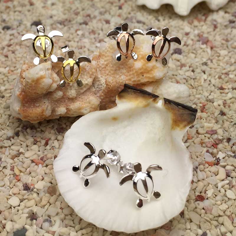 【30日 全商品 ポイント 2倍】 ハワイアンジュエリー ホヌシルバーキャッチピアス SILVER925 アクセサリー ギフト