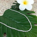 【ブラックフライデー 全商品 P最大25倍】 シルバー カットフレンチ ロープチェーン S 40cm 太さ 2mm silver925 ハワイアンジュエリー ペ...