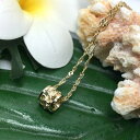 【18日 全商品 ポイント2倍】 ハワイアンジュエリー ネックレス 14K イエローゴールド プルメリア 6mm レディース クリスマス ギフト 誕生日 記念日...