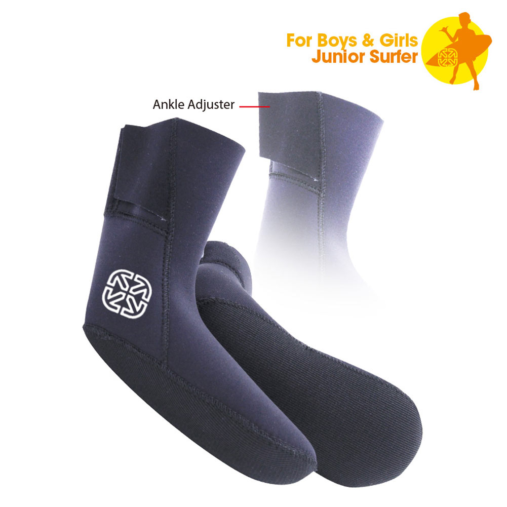 【23日20時～P最大30倍 クーポン有】 子供用 サーフィン ブーツ X-tend Gear Aero Capsuel Surf Socks 3mm キッズ用 エアロカプセル サーフソックス 防寒サーフ用品 S M L 16cm 17cm 18cm 19cm…