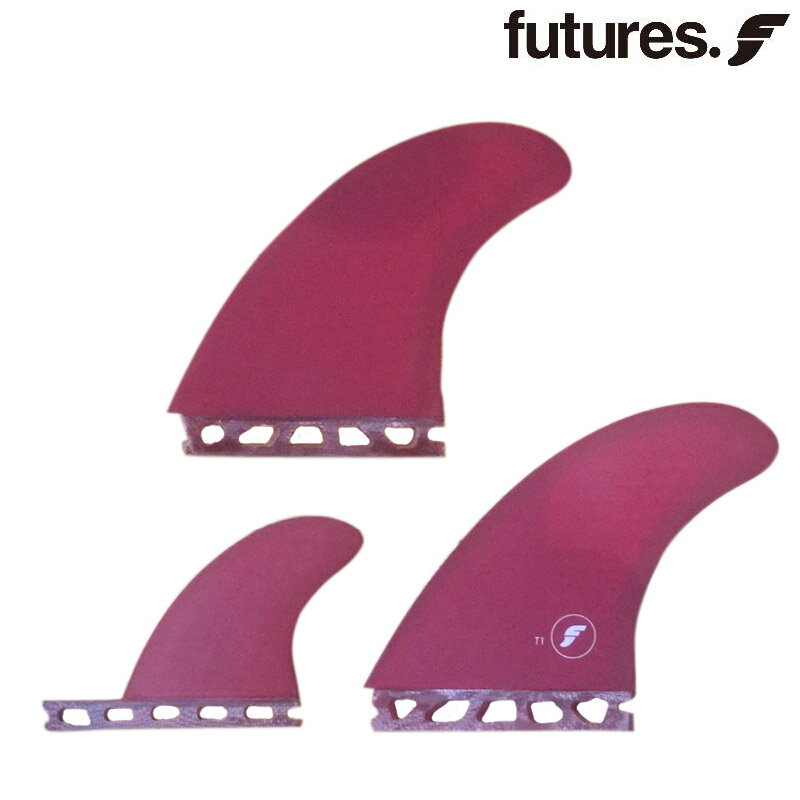 【24日20時〜 マラソンP最大31倍！クーポン有】 FUTURES FIN RTM HEX FT1 DARK RED 3FIN ハイパフォーマンスフィン トライフィン ショートボードフィン サーフィン