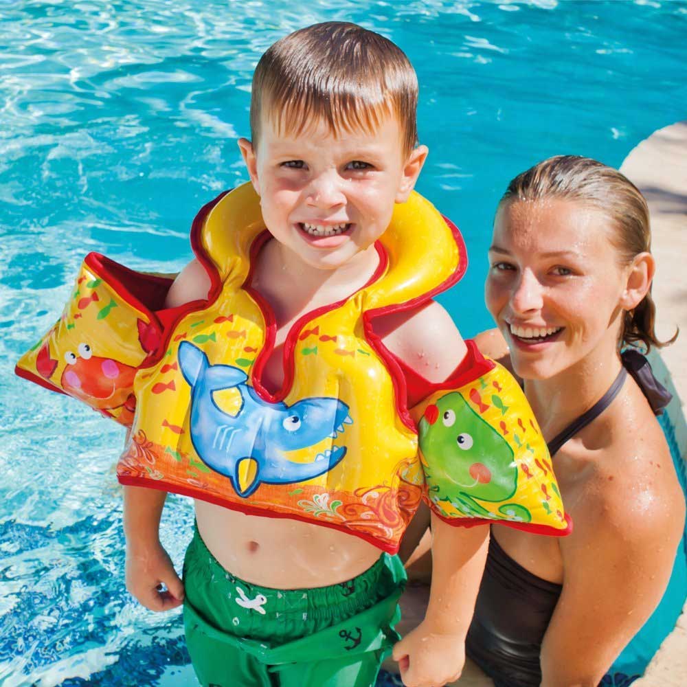 【平日13時までのご注文は当日発送】 浮き輪 アクアベスト INTEX インテックス 66×44cm 58673 浮き輪玩具 水浴び うきわ ウキワ ライフベスト 子供 女の子 男の子 フロート 足いれ 3歳 4歳 5歳 6歳 プール 海水浴 ベビー キッズ 秋ちゃん 安全 簡単 50cm 55cm 60cm