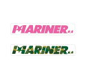 【スーパーセール!店内エントリー最大P10倍】MARINER LOGO STECKER マリーナロゴステッカー カラー2色 車 サーフボード シール オシャレ かっこいい 英語