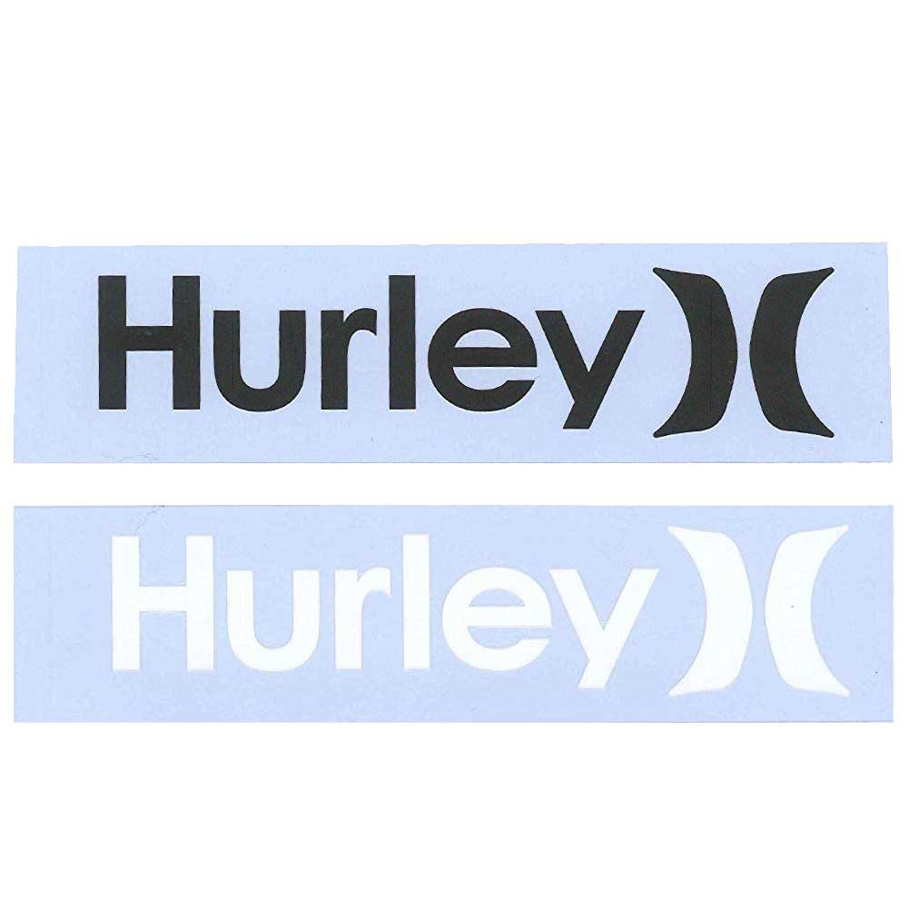 【9日20時～マラソンP最大31倍クーポン有】 ハーレー ロゴ ステッカー シール カッティングシート Hurley ブラック ホワイト 3.5cm×18cm 車 サーフボード シール オシャレ かっこいい 英語 サーフブランド サーフィン 人気 1位 白 黒 カッティングシート