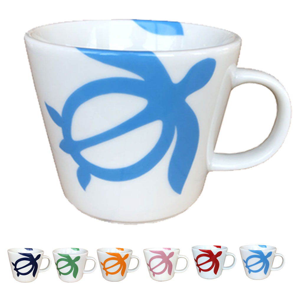 【クーポン利用で最大1、500円OFF】 ハワイアンホヌ 海亀 マグカップ フラ ハワイアン コップ ギフト プレゼント 母の日 大きめ コーヒーカップ 白 ホワイト プリント 雑貨 インテリア 記念品 記念日 お礼 お返し 寸志 父の日 クリスマス バレンタイン