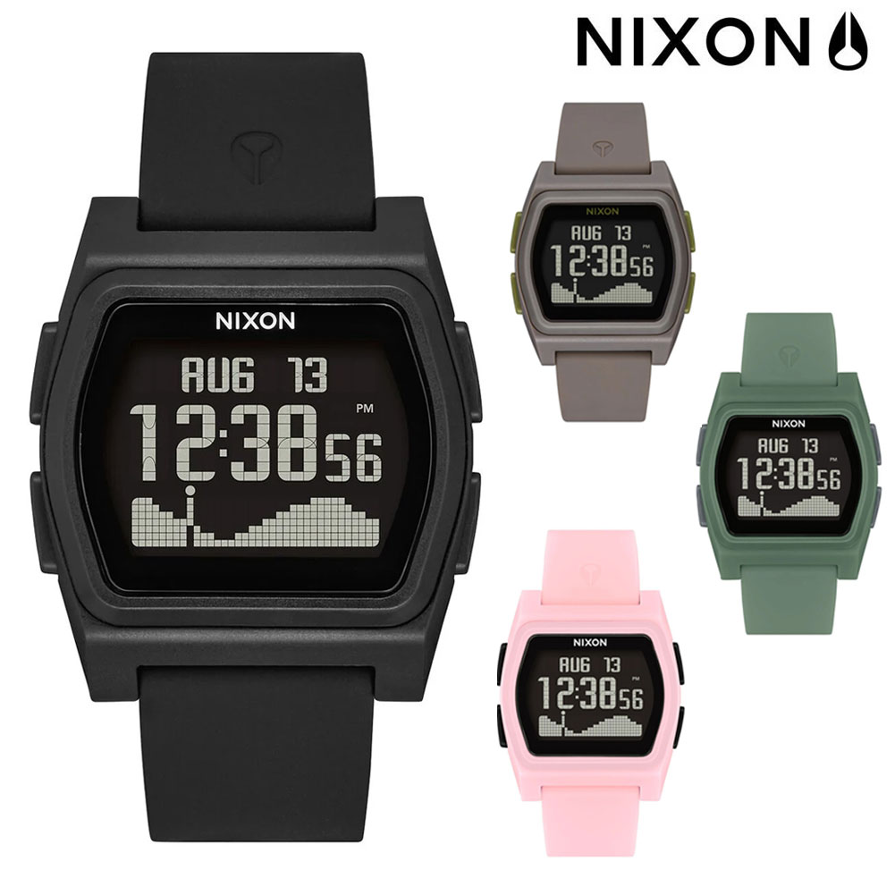 ニクソン 【20日は最大P21倍！クーポン有】 NIXON RIVAL ニクソン ライバル 腕時計 メンズ レディース ユニセックス ラバー 送料無料 男女兼用 男性 女性 防水 ギフト 誕生日プレゼント かっこいい おしゃれ シンプル サーフィン タイド情報 マリンスポーツ