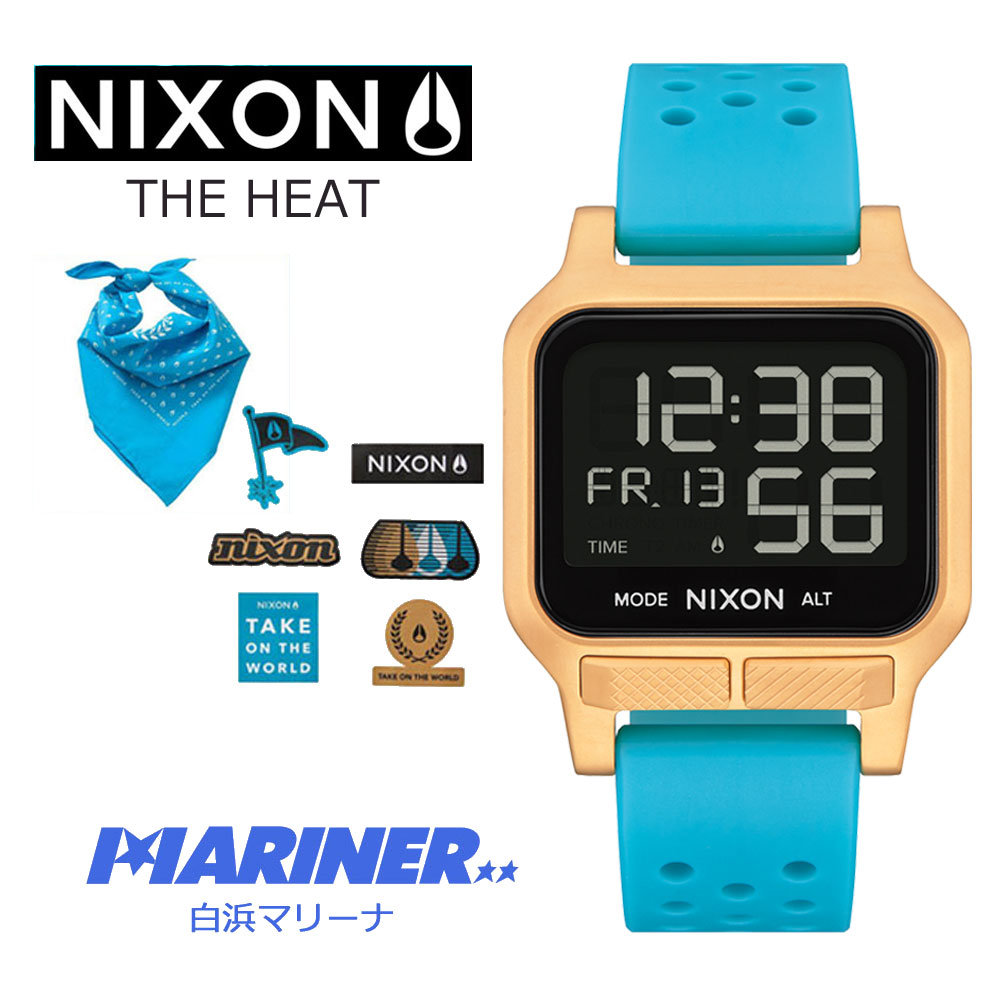 ニクソン 【9日20時～マラソンP最大31倍クーポン有】 NIXON THE HEAT ニクソン ヒート チームエディション 腕時計 100m防水 10気圧防水 メンズ レディース ユニックス ラバー 送料無料 男性 女性 ギフト 誕生日プレゼント かっこいい おしゃれ 限定カラー サーフィン ジョンジョン