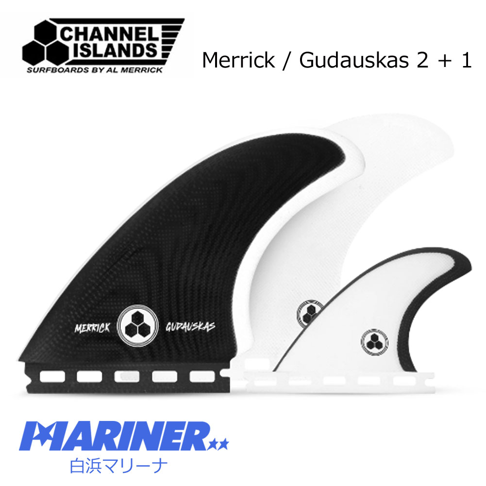  チャンネル アイランド アルメリック メリック グダウスカス Channel Islands Merrick Gudauskas 2 + 1 Future フューチャー ONETAB ツインフィン 2+1フィン 黒 白 ブラック ホワイト GSKATE おすすめ 人気