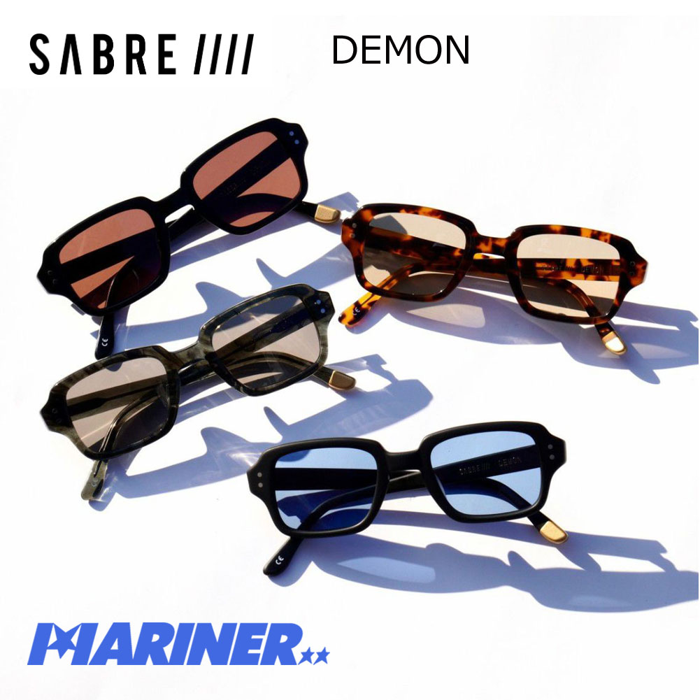 セイバー サングラス レディース 【9日20時～マラソンP最大31倍クーポン有】 セイバー サングラス デーモン SABRE DEMON アイウェア サーフィン マリンスポーツ ウィンタースポーツ アウトドア キャンプ 水面 雪 紫外線 アウトドア 釣り 黒 ブラック メンズ レディース ブランド おしゃれ おすすめ 人気