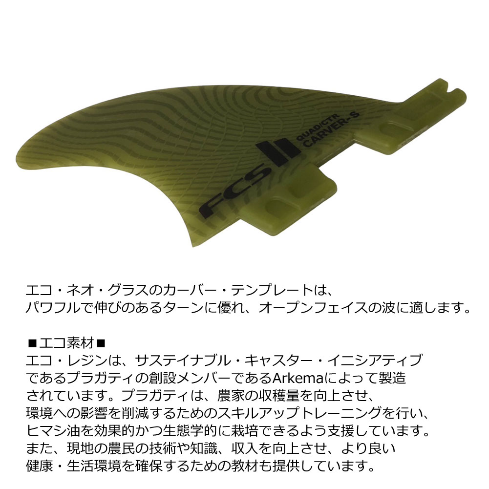 【15日 全商品 ポイント 2倍】 FCS2 カーバー クアッド リア エコブレンド ネオグ...