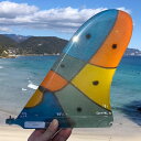 【18日は全商品ポイント2倍】 ロングボード フィン Rainbow fin Quintal 10.0 レインボーフィン ステンドグラス グラスフィン シングル...