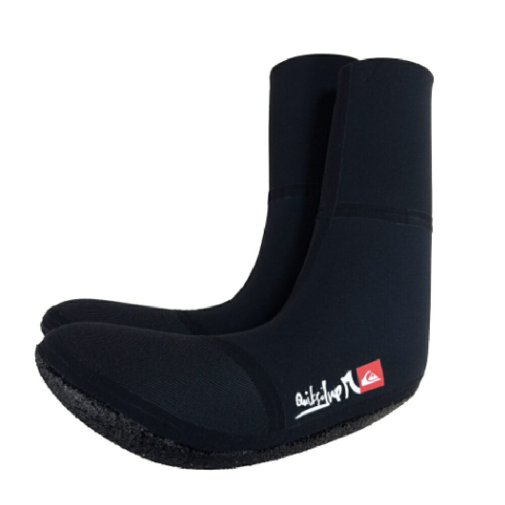 【マラソン ポイント 最大 32倍 クーポンあり】 クイックシルバー 4MM YG SURF SOCKS サーフソックス QUIKSILVER SURF SOCKS QSA264701T サーフブーツ マリンスポーツ ビーチ サーフィンブラック 黒 25cm 26cm 27cm