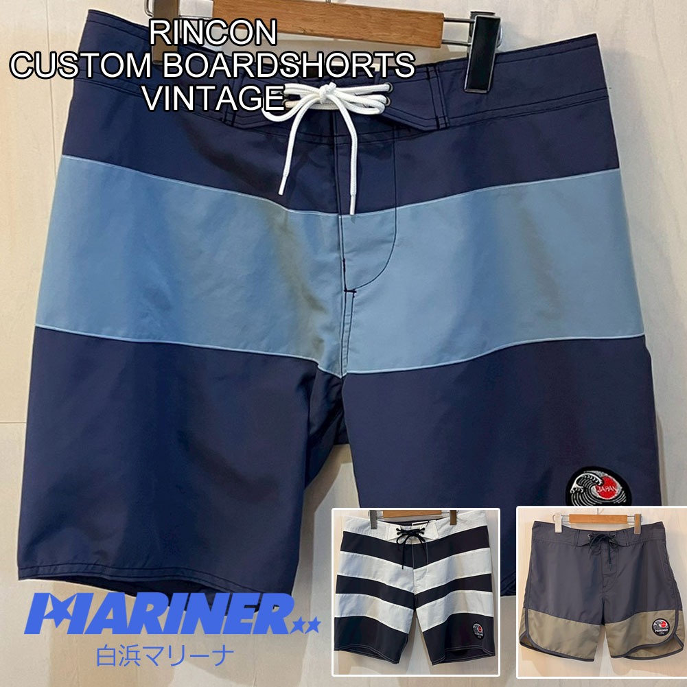 乐天商城 - 【30日 全商品 ポイント 2倍】 Rincon×白浜マリーナコラボ ボードショーツ Vintage メンズ 海水浴 海パン 水着 海水パンツ サーフショーツ ハーフパンツ 日光浴 マリンスポーツ オーダー サーフィン プール ビーチ 海 フェス アウトドア