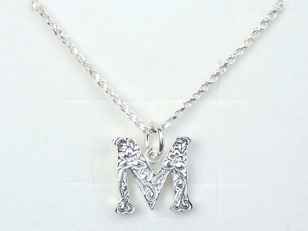 【30日 全商品 ポイント 2倍】 ハワイアンジュエリー シルバー SGイニシャル ペンダントセット